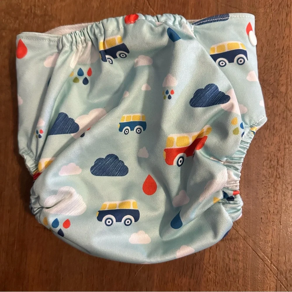 Simple Being pocket cloth diaper set of 5 transportation travel adjustable OS